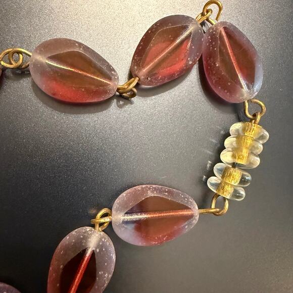 Unique Handcrafted Artisan Glass Beaded Heart Pendant - Picture 8 of 12